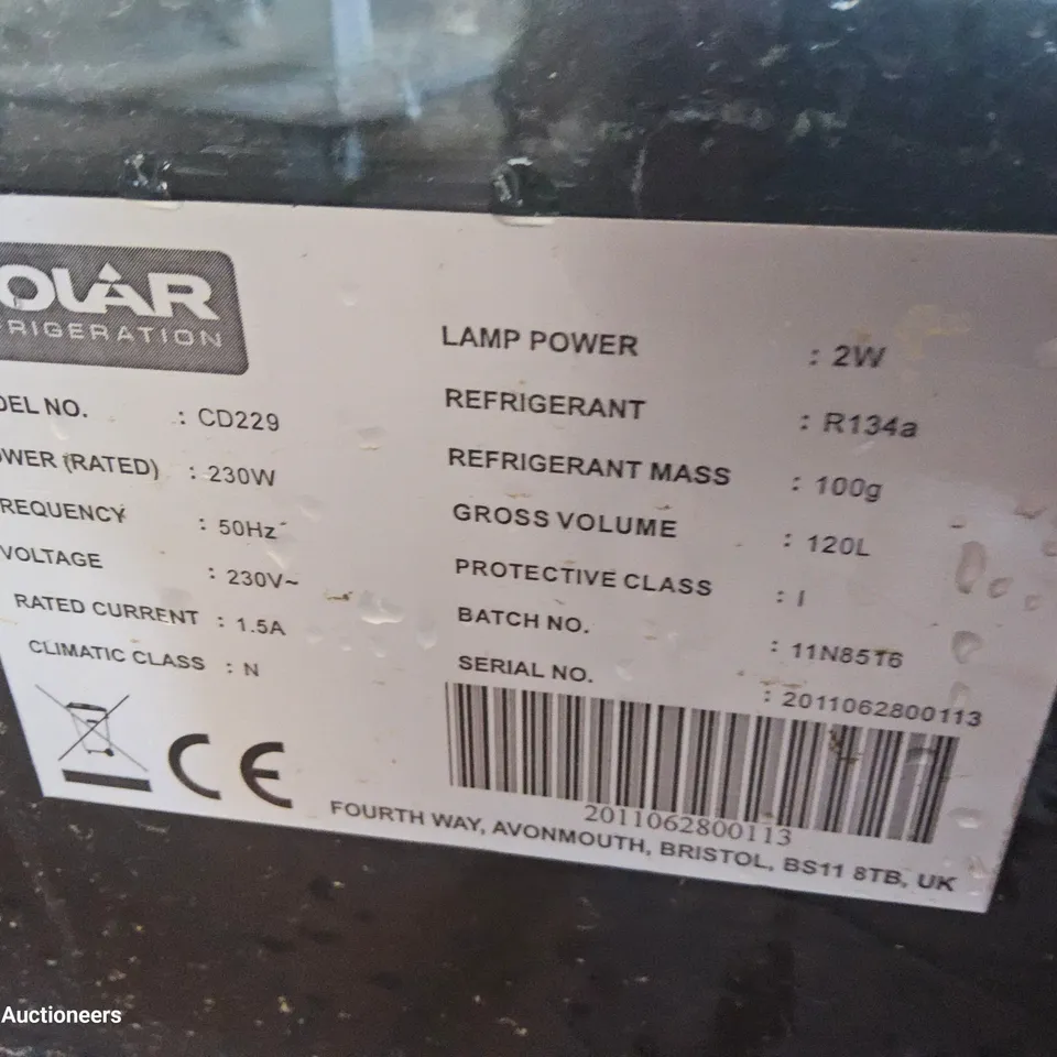 POLAR COUNTER TOP REFRIGERATED DISPLAY UNIT CD 229