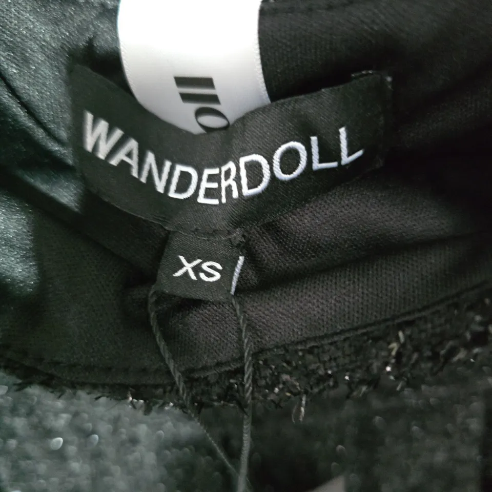 WANDERDOLL BLACK GLITTER KNIT MINI SKIRT – WOMEN'S XS