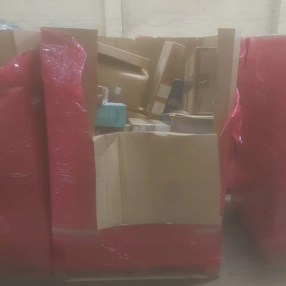 PALLET OF ASSORTED HOUSEHOLD ITEMS AND CONSUMER PRODUCTS TO INCLUDE; BABY STROLLER, FOLDING PLAYMAT, PAMPERS, WEETABIX ETC