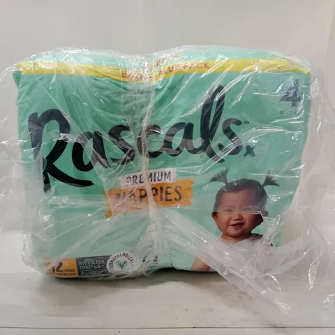 RASCAL'S PREMIUM NAPPIES SIZE 4 – 62 NAPPIES PER PACK (4-PACK)