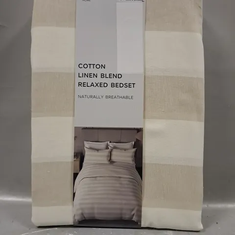 M&S HOME COTTON LINEN BLEND RELAXED BEDSET - DOUBLE