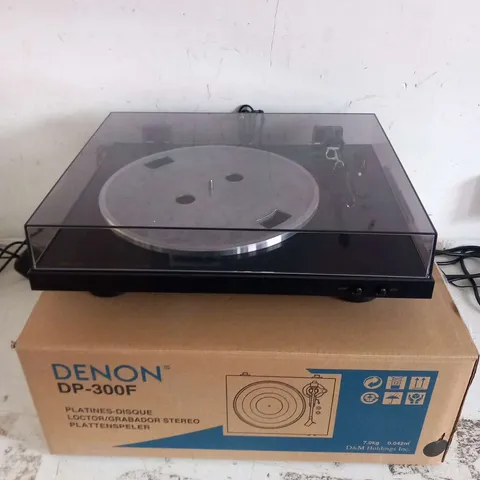 DENON DP300 BLACK RSEXC HIFI TURNTABLE