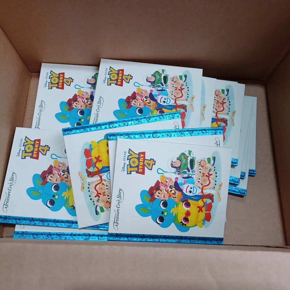 BOX TO CONTAIN APPROX. 20 X DISNEY TOY STORY 4 "A TREASURE COVE STORY" CHILDRENS BOOKS 