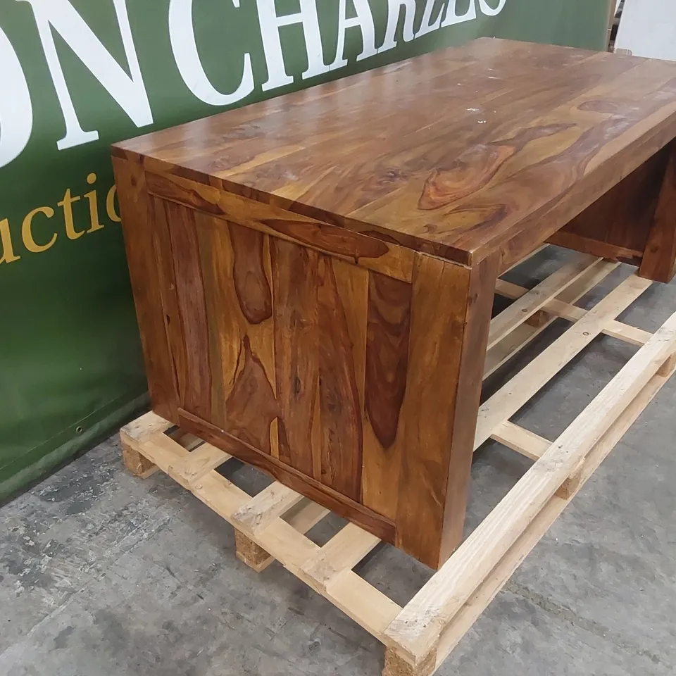 LARGE SOLID WOOD DESK 