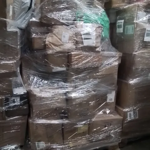 PALLET OF ASSORTED HOUSEHOLD GOODS AND PRODUCTS TO INCLUDE;ELECTRIC FRYER,CHRISTMAS LIGHTS,POWER TOOL BATTERY 