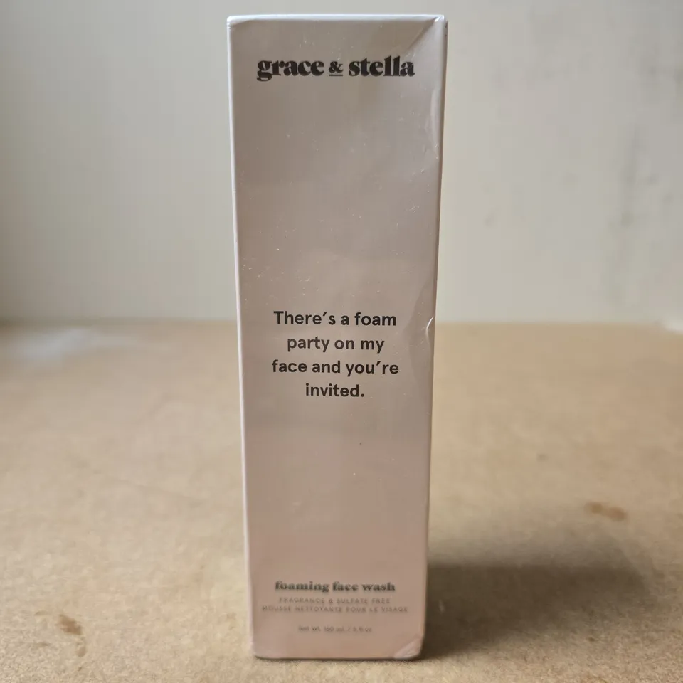 GRACE & STELLA FOAMING FACE WASH (150ML) – BOXED AND SEALED