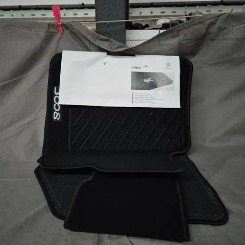 PEUGEOT 3008 FLOOR MATS – TAILORED CARPET SET WITH LOGO. 