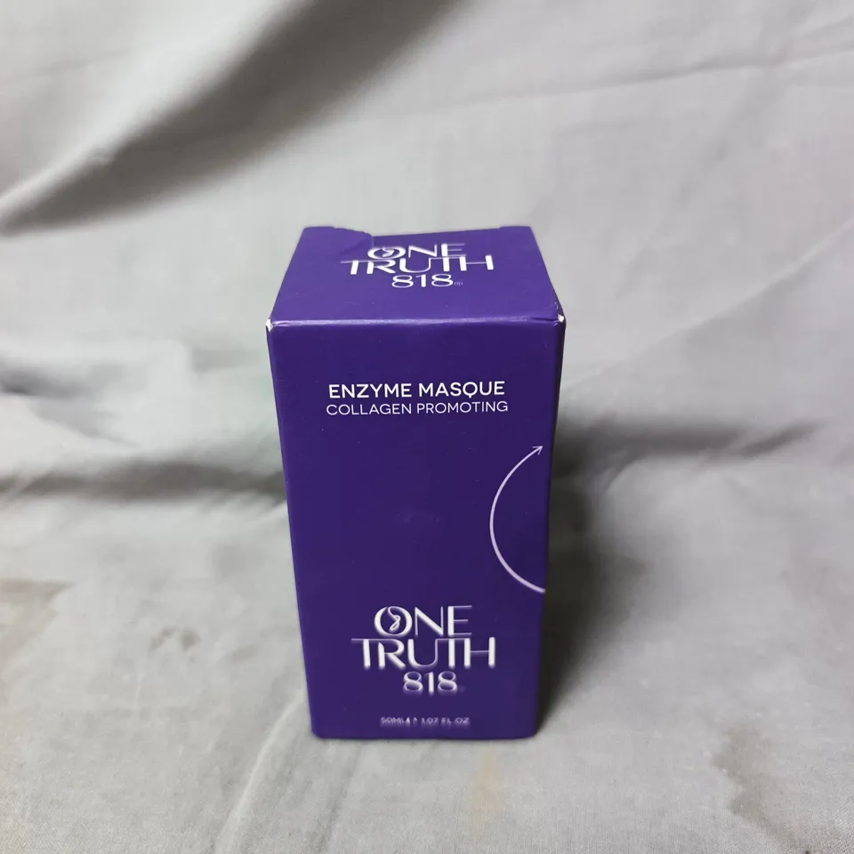 ONE TRUTH 818 ENZYME MASQUE - COLLAGEN PROMOTING SKINCARE MASK (PURPLE BOX) 50ML