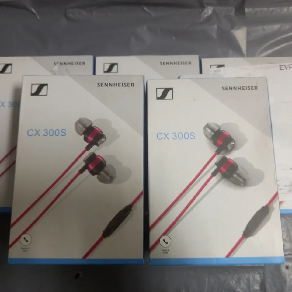 LOT OF 5 BOXED SENNHEISER CX 300S EARPHONES