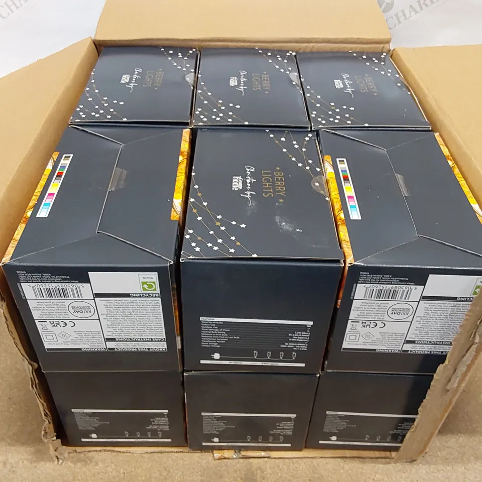 BOX OF APPROXIMATELY 12X BOXED 180 LED BERRY LIGHTS (1 BOX)