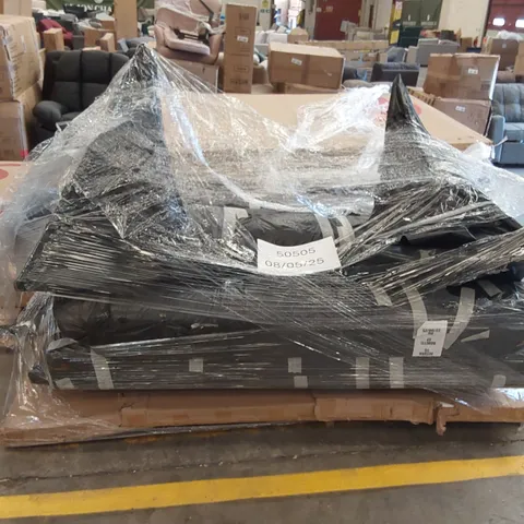 PALLET OF ASSORTED INCOMPLETE DESIGNER FURNITURE PARTS AND PIECES