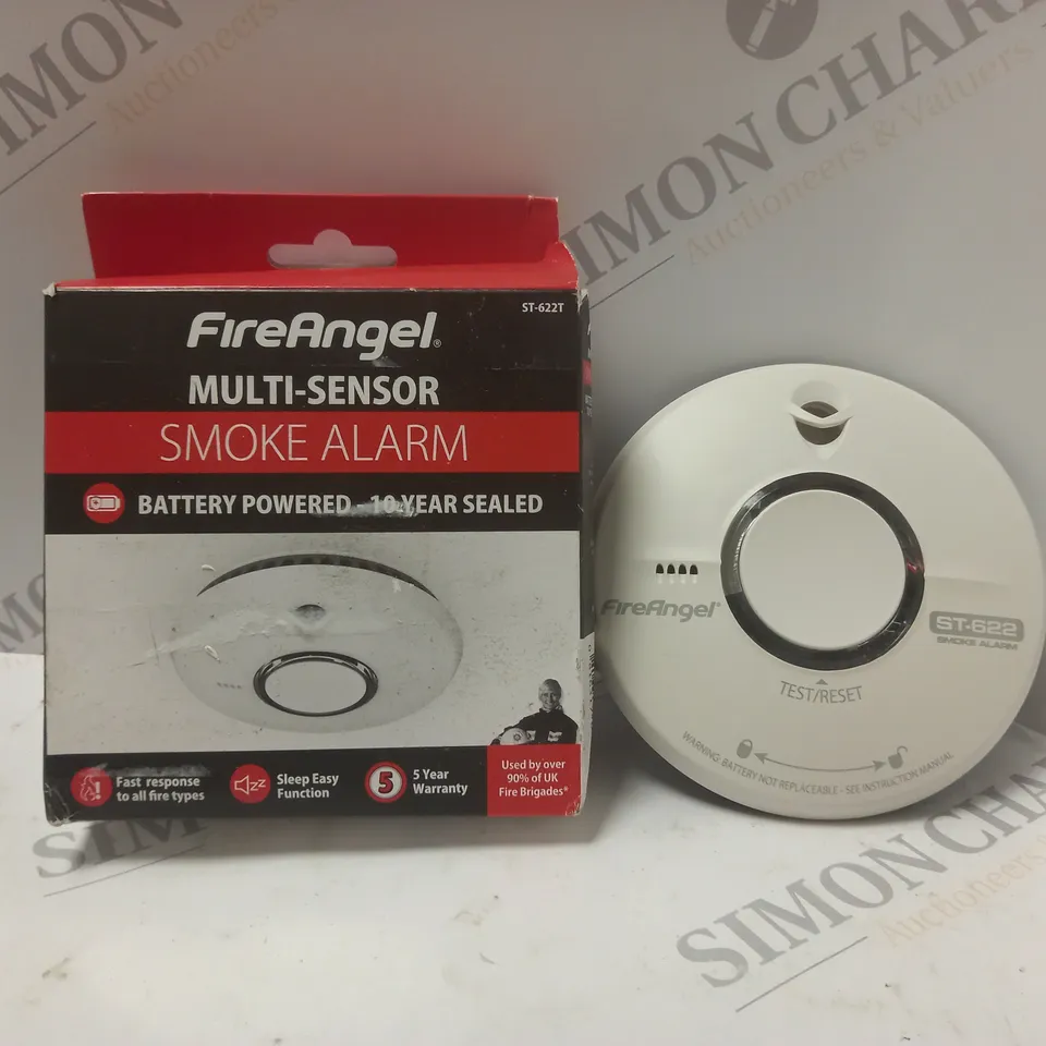 BOXED FIRE ANGEL MULTI-SENSOR SMOKE ALARM (ST-622T)