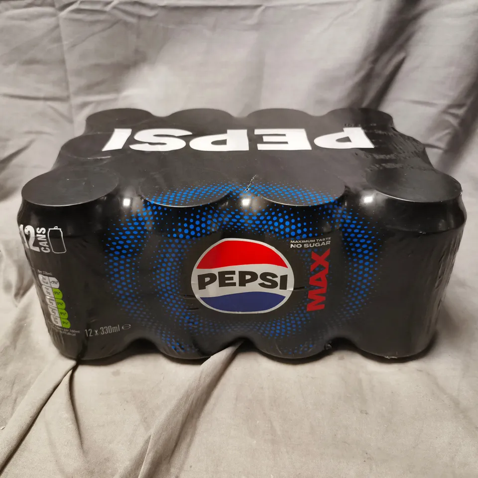 PEPSI MAX 12 X 330ML CANS BULK PACK