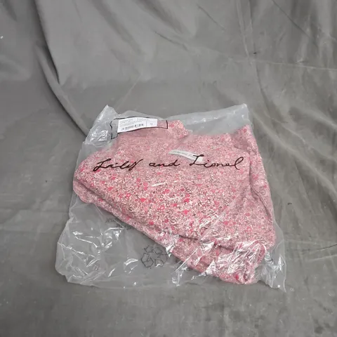 LILY AND LIONEL CAMI SHORT PJ SET MEDIUM PINK BAGGED