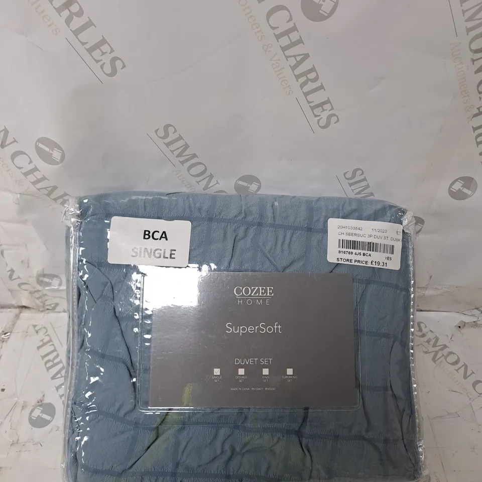 SUPERSOFT BY COZEE HOME SEERSUCKER DUVET SET - KING