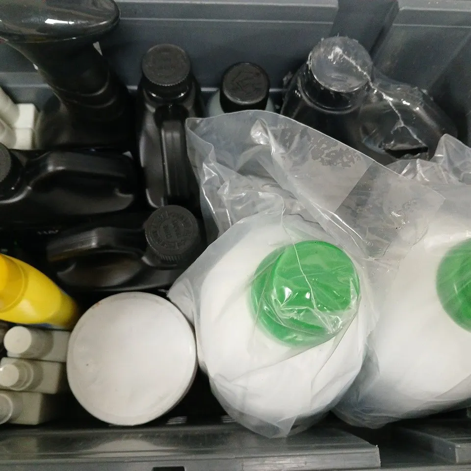 APPROXIMATELY 12 ASSORTED LIQUIDS TO INCLUDE AQUASAFE, HARDENER, STONEWARE GLAZE, ETC - COLLECTION ONLY