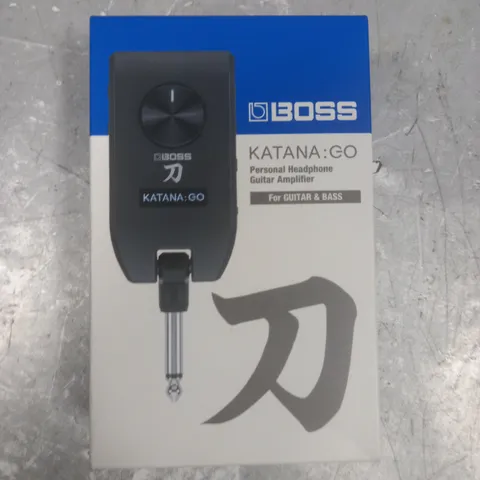 BOXED BOSS KATANA:GO PERSONAL HEADPHONE GUITAR AMPLIFIER