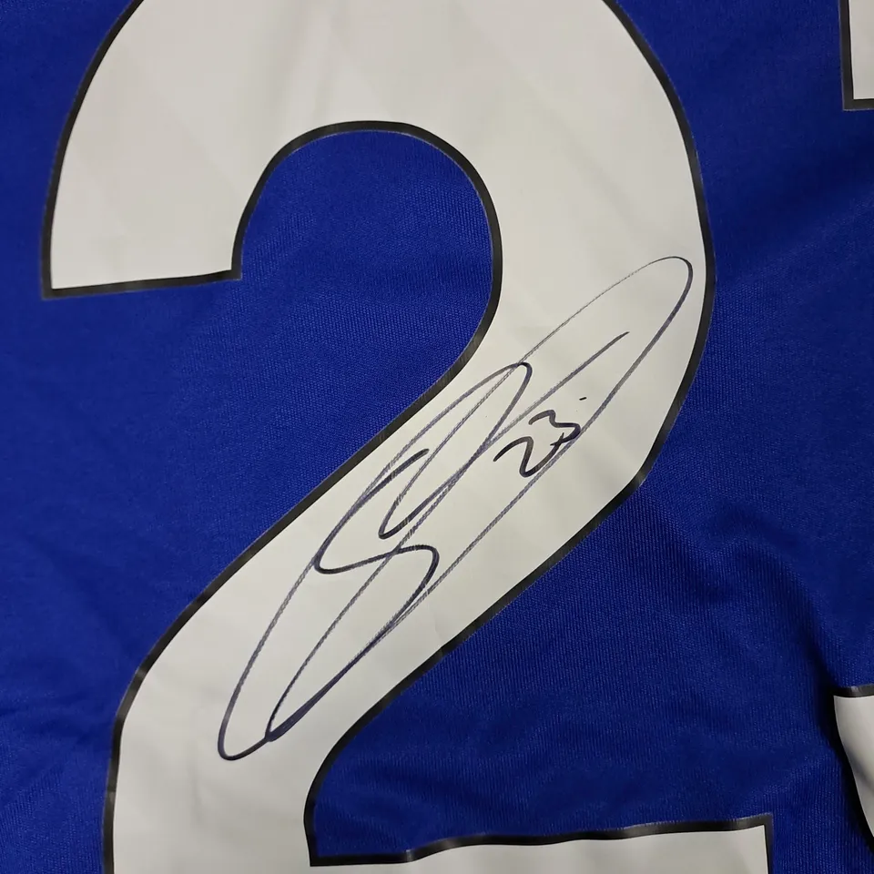 EVERTON FC HOME JERSEY SIGNED FOOTBALL SHIRT - COLEMAN