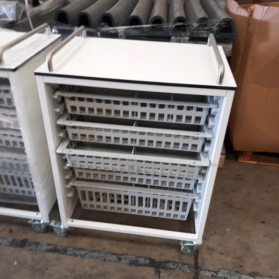 FIVE DRAWER DOCUMENT TROLLEY