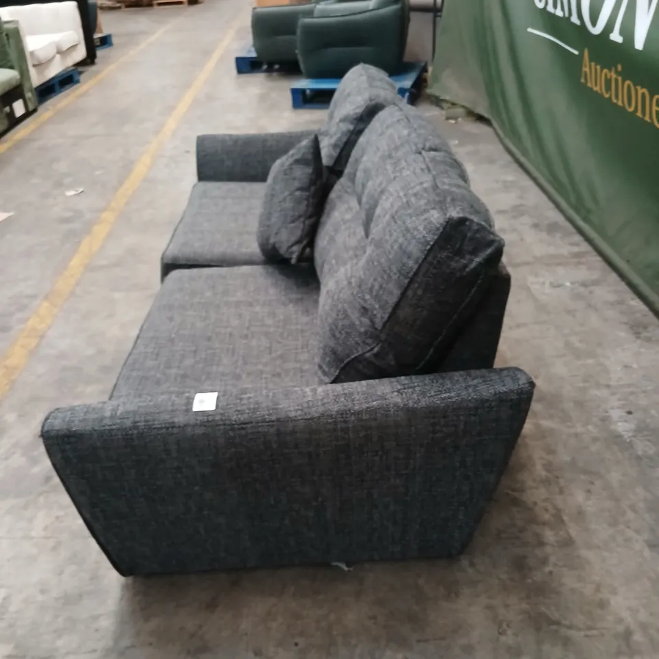 GREY FABRIC 3-SEATER SOFA