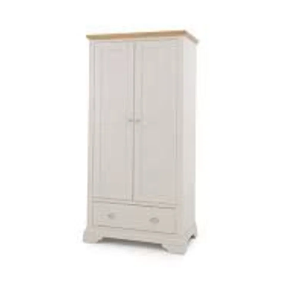 BOXED EMILY 2 DOOR WARDROBE (2 BOXES OF 3 ONLY) (2 BOXES ONLY) (INCOMPLETE)