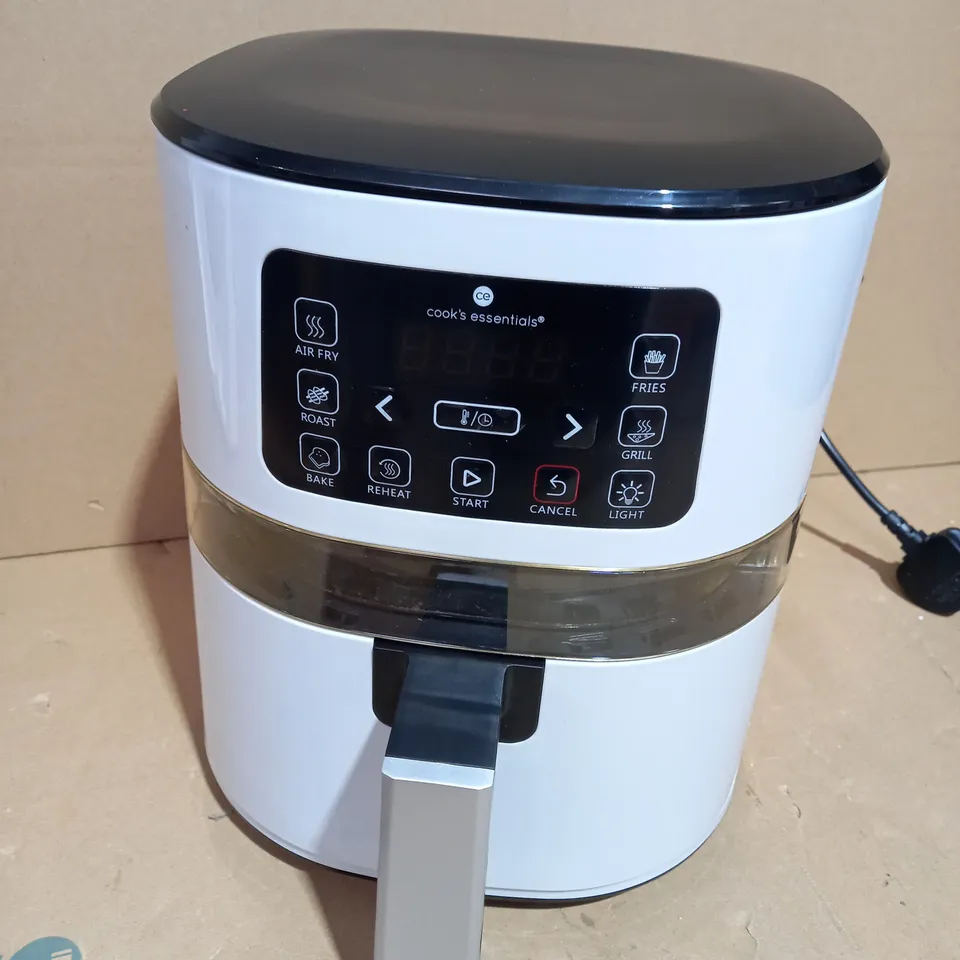 COOK'S ESSENTIALS 4.0L AIR FRYER WITH DIGITAL TOUCHSCREEN & VIEWING SCREEN - COOL GREY