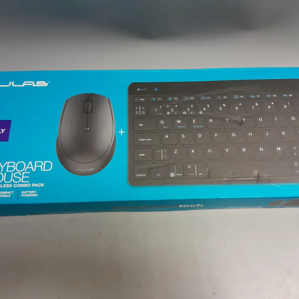 BOXED JLAB GO KEYBOARD AND MOUSE MULTI DEVICE WIRELESS COMBO PACK