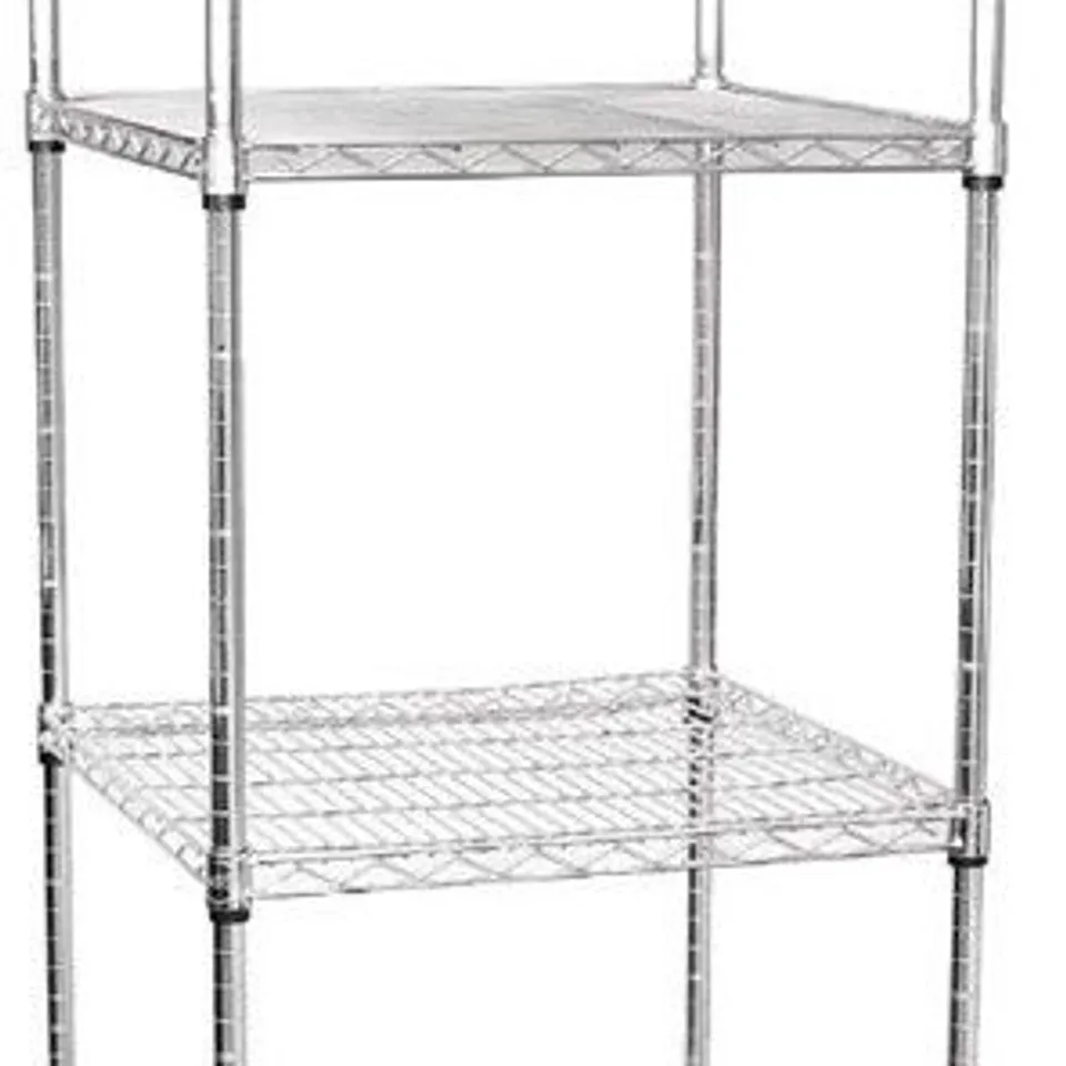 BOXED VOGUE 4 TIER WIRE TOWER UNIT 610X610MM