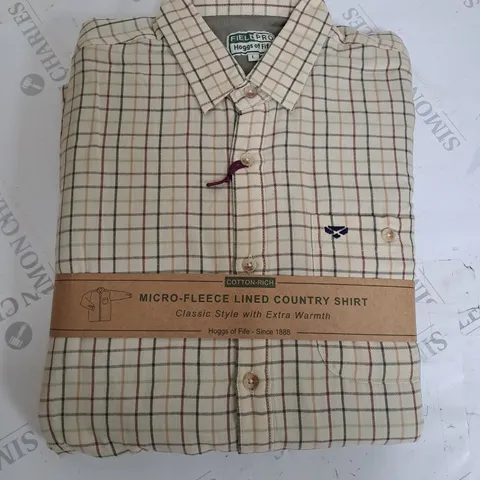 FIELDPRO HOGGS ON FIRE MICRO FLEECE LINED COUNTRY SHIRT - LARGE