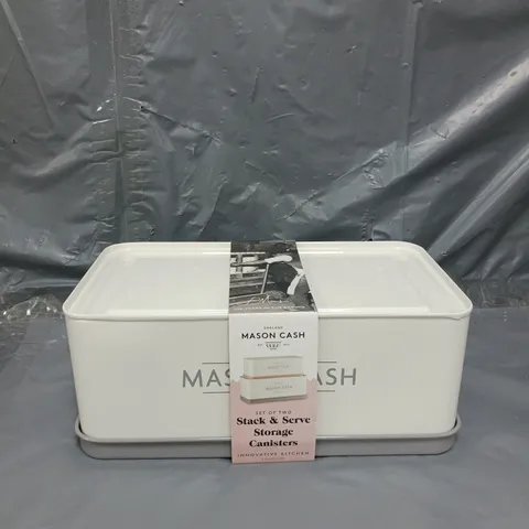 MASON CASH INNOVATIVE KITCHEN SET OF 2 RECTANGULAR TINS