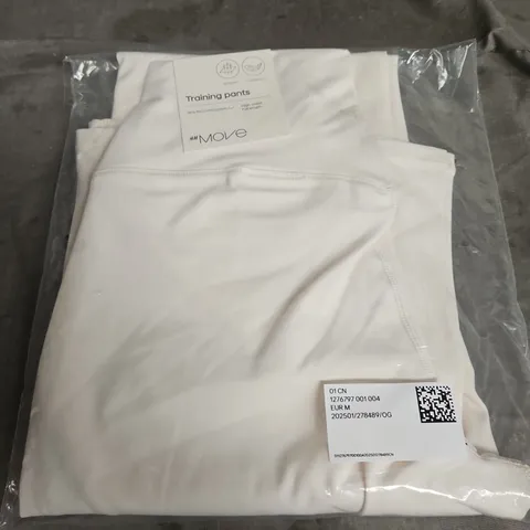 H&M MOVE TRAINING PANTS – SIZE M, HIGH WAIST, 76% RECYCLED POLYESTER