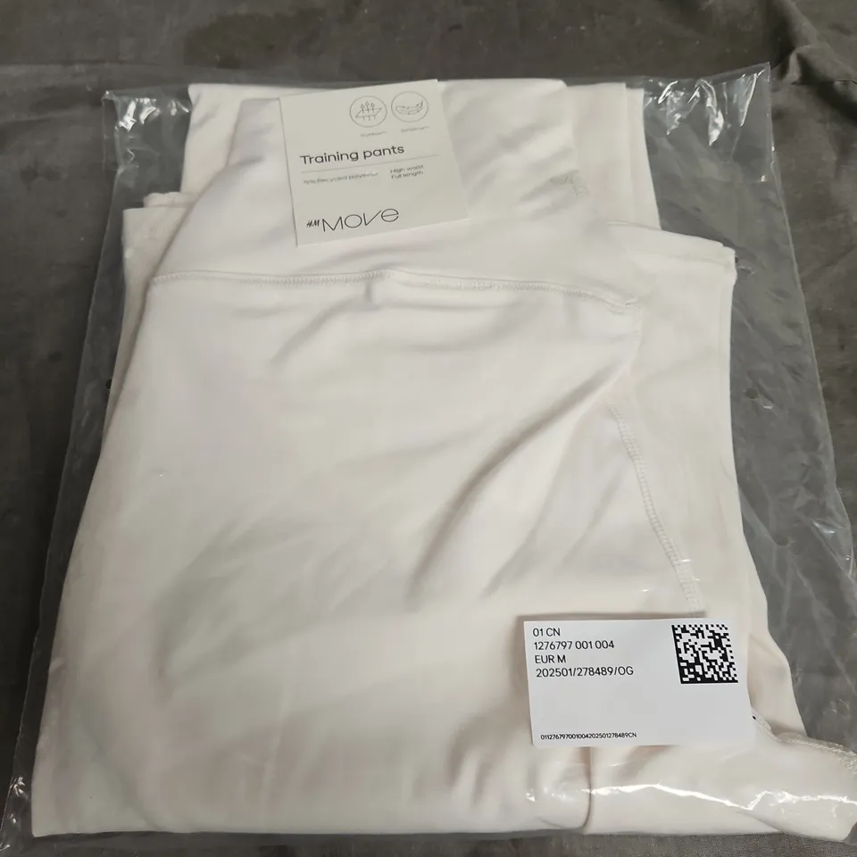 H&M MOVE TRAINING PANTS – SIZE M, HIGH WAIST, 76% RECYCLED POLYESTER