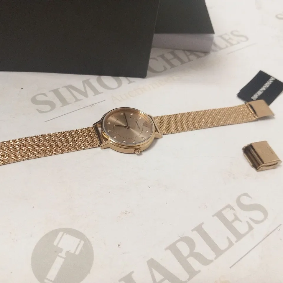 BOXED EMPORIO ARMANI LADIES WRIST WATCH