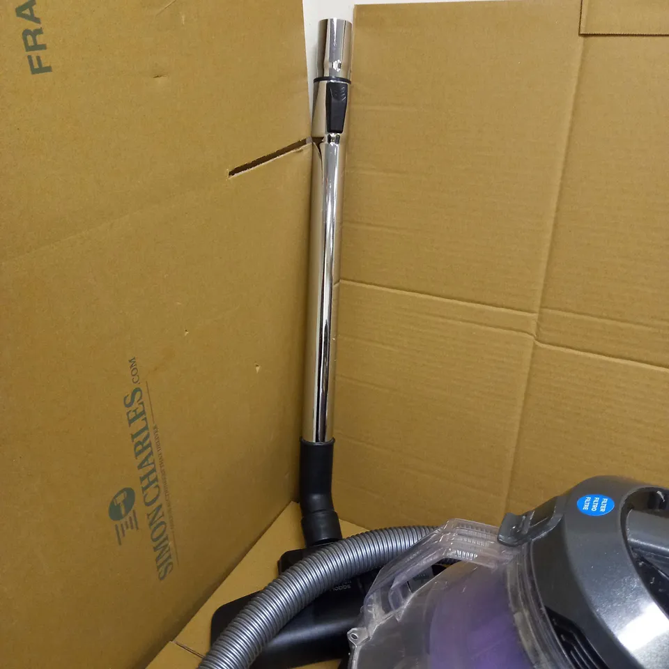 RUSSELL HOBBS TITAN 2 PET CYLINDER VACUUM IN GREY AND PURPLE