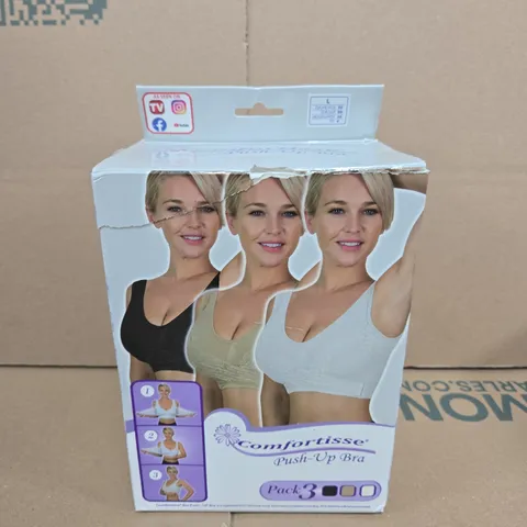 COMFORTISSE PUSH-UP BRA PACK OF 3 – UK 36