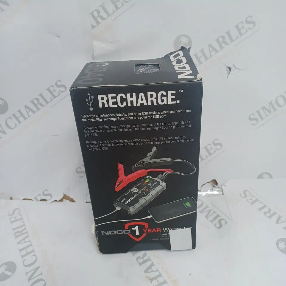 BOXED NOCO BOOST PLUS ULTRA SAFE JUMP STARTER