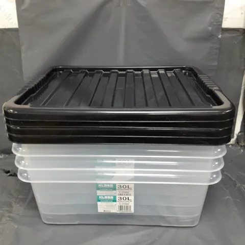 KLASS 30L STORAGE BOX X4