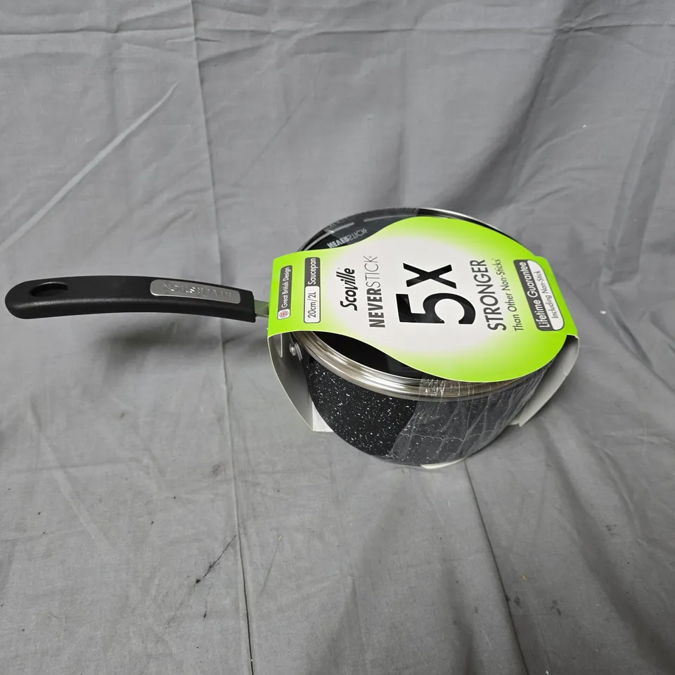 SCOVILLE NEVERSTICK SAUCEPAN 20CM/2L – 5X STRONGER NON-STICK