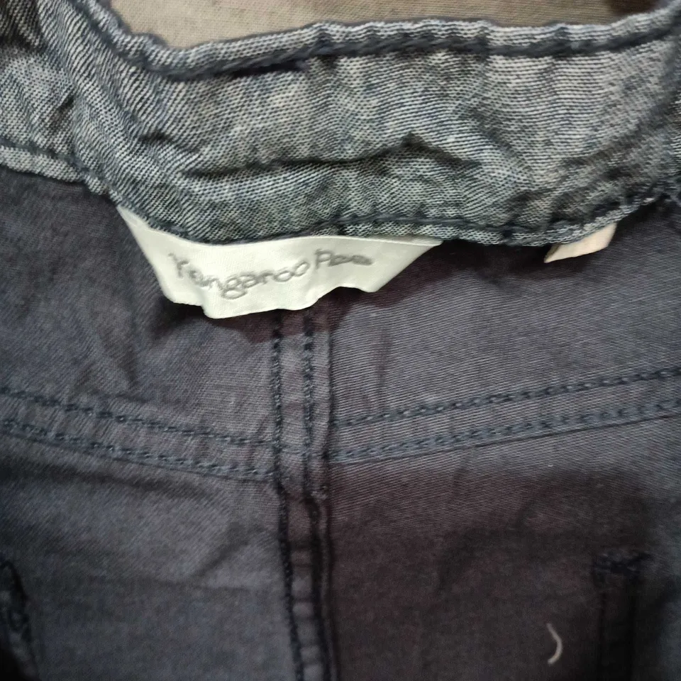 KANGAROO POO NAVY CARGO TROUSERS SIZE L 