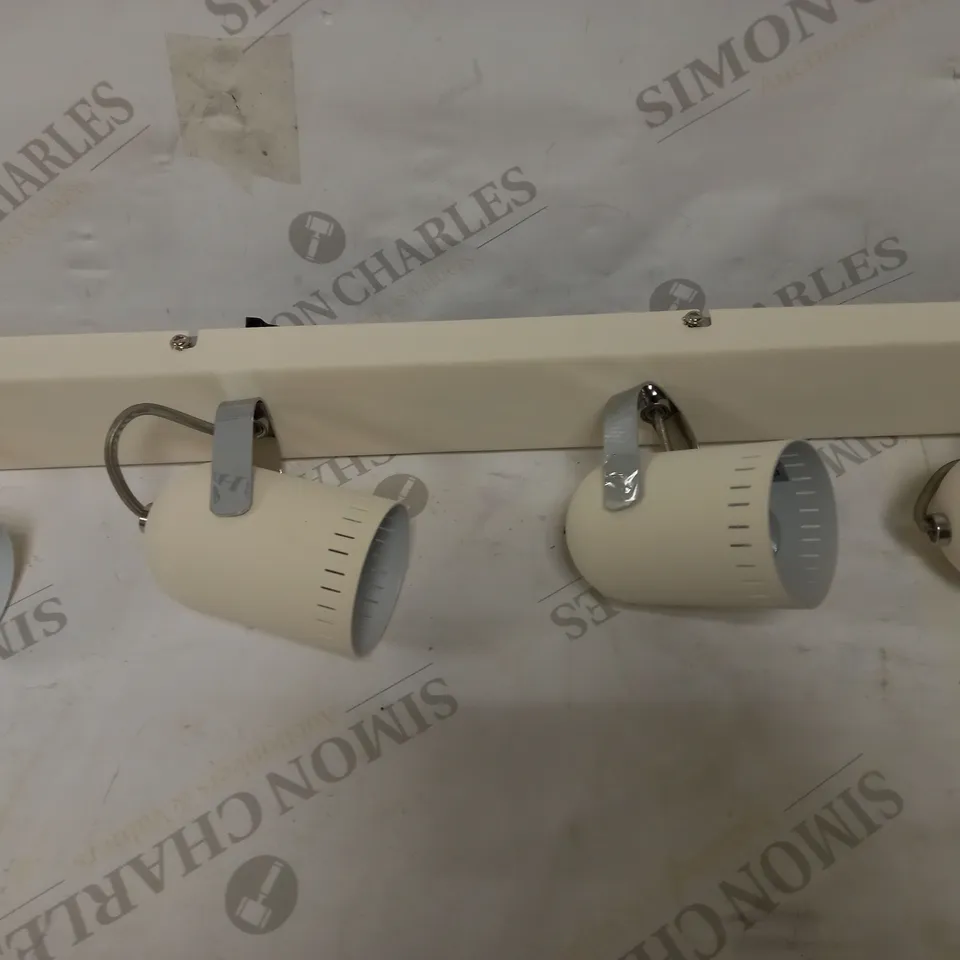 DAR LIGHTING KORT 4LT BAR WHITE AND POLISHED CHROME, GU10 LED INC