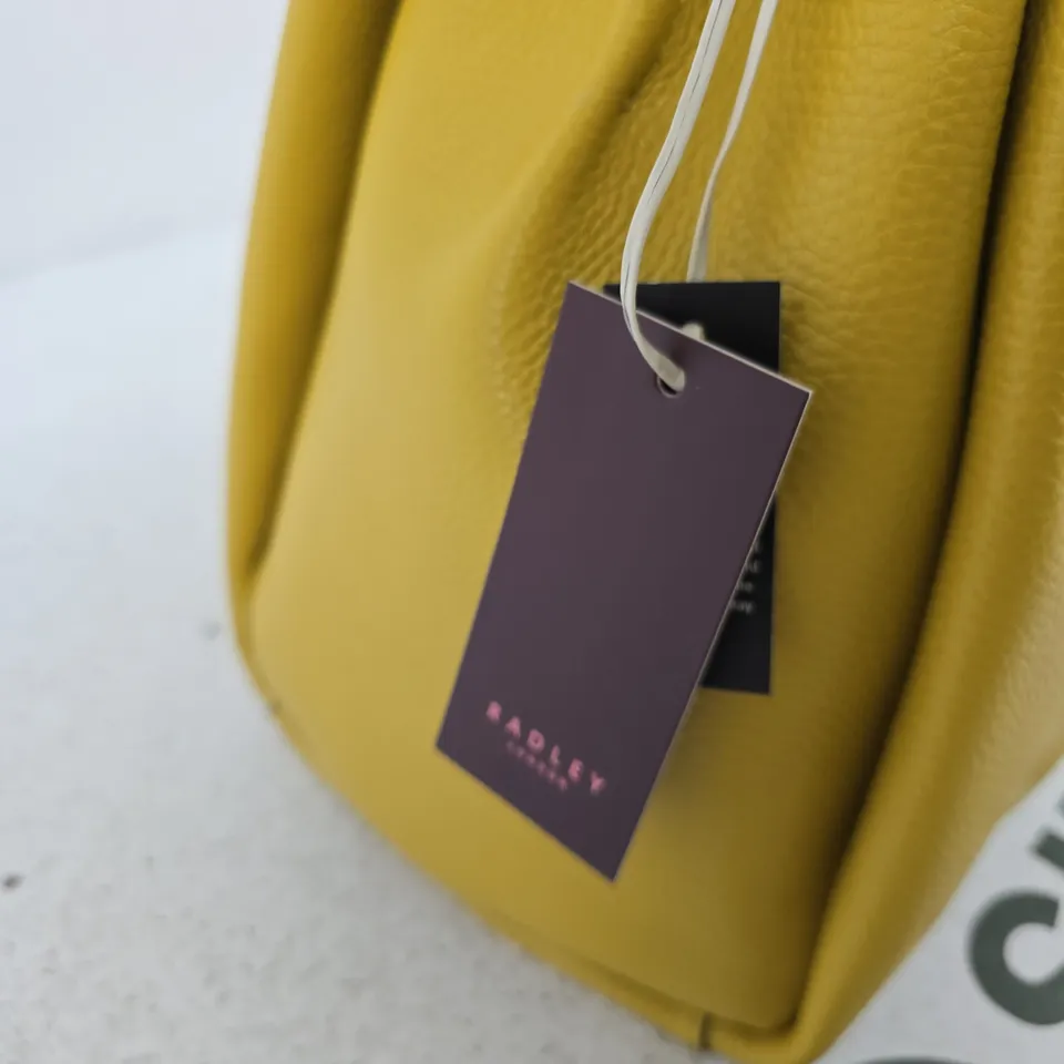 RADLEY LONDON LEATHER TOTE BAG – MUSTARD YELLOW