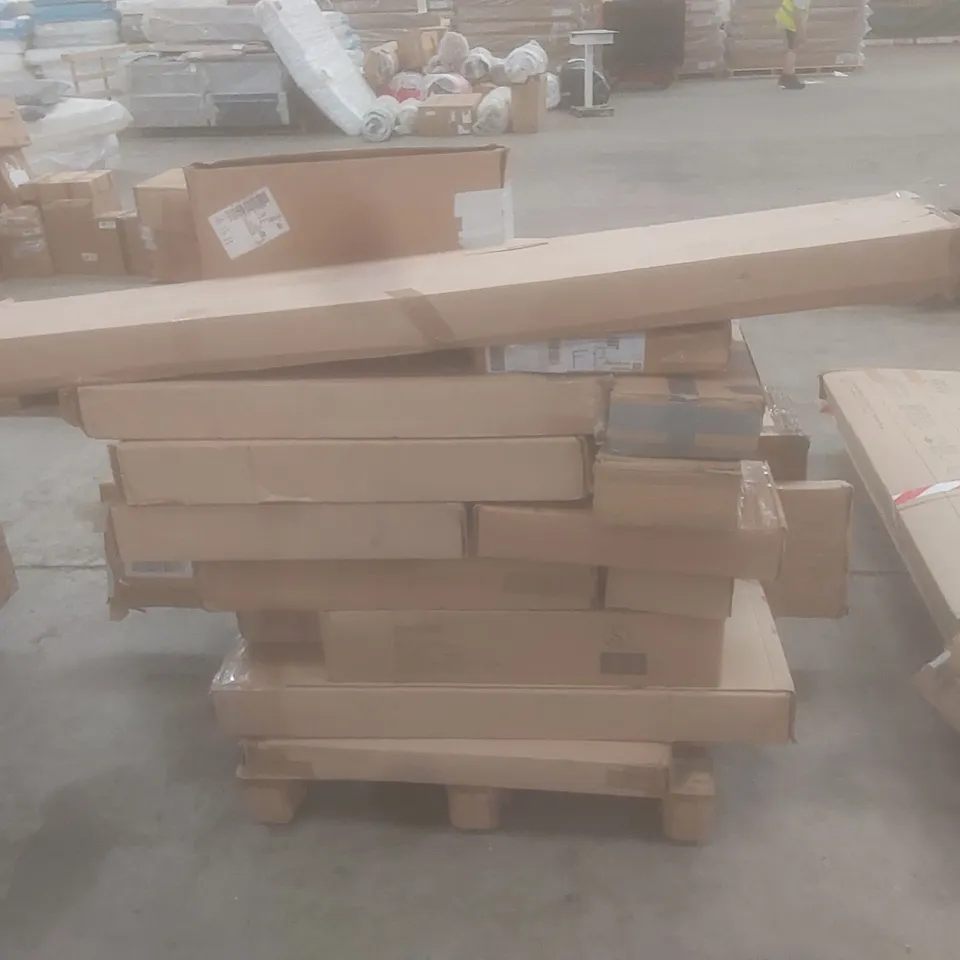 PALLET OF ASSORTED BOXED FURNITURE AND FURNITURE PARTS