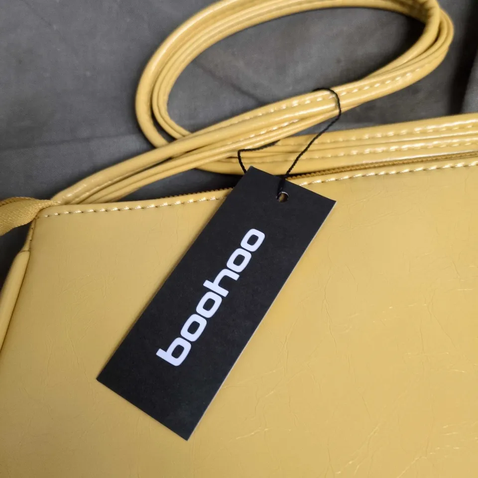 BOOHOO YELLOW CROSSBODY BAG
