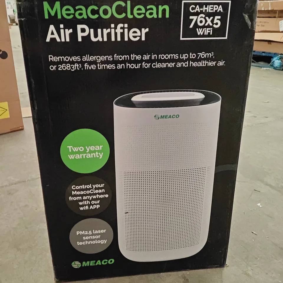 BOXED MEACO 76X5 AIR PURIFIER