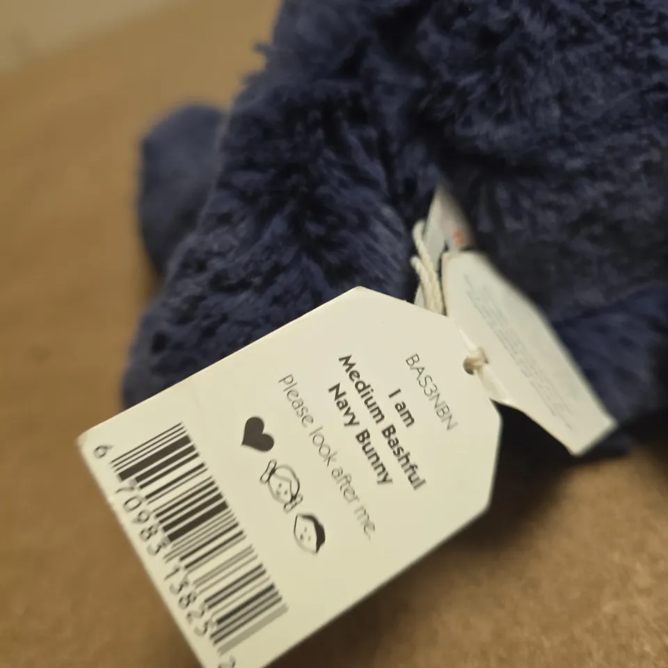 JELLYCAT - I AM MEDIUM BASHFUL NAVY BUNNY