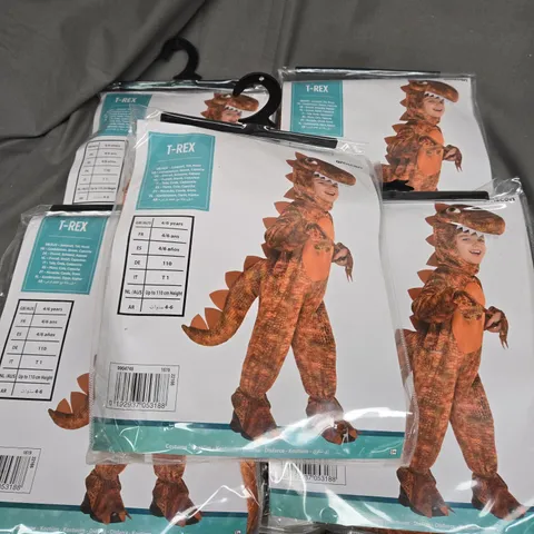 AMSCAN X5 T-REX KIDS FANCY DRESS COSTUME 4-6YRS