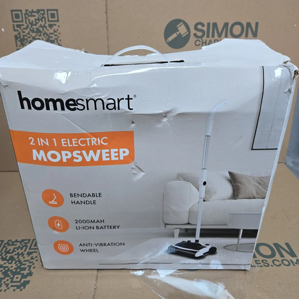 BOXED HOMESMART 2-IN-1 ELECTRIC MOP & SWEEPER
