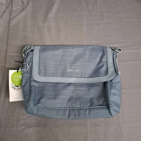 KIPLING ALEIDA WOVEN STRIPE BAG IN BLUE