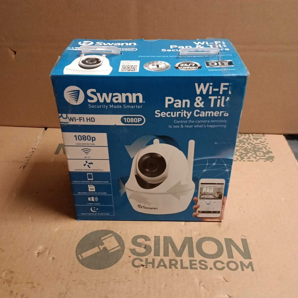 SWANN WI-FI PAN & TILT SECURITY CAMERA – 1080P (BOXED)