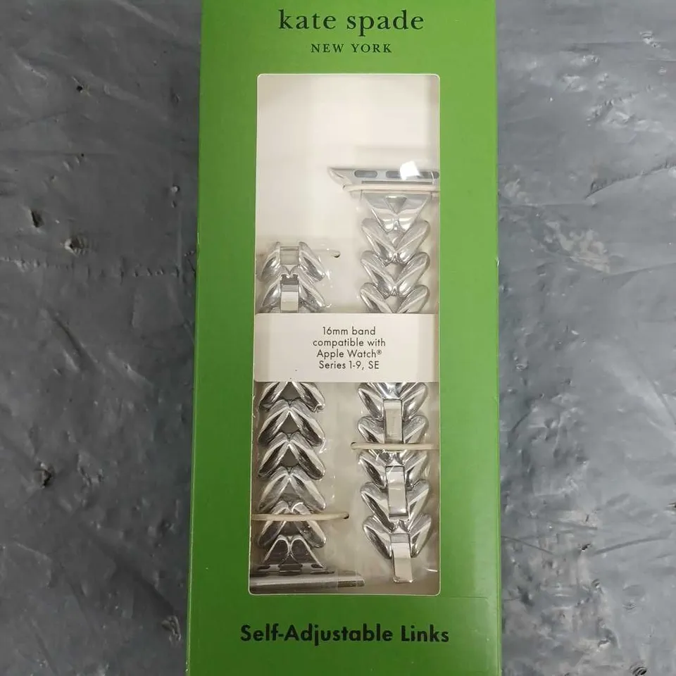 BOXED KATE SPADE SELF-ADJUSTABLE LINKS FOR APPLE WATCH SERIES 1-9, SE